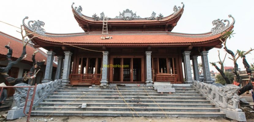 Nhà Thờ Họ Nguyễn Quang, huyện Tiền Hải, tỉnh Thái Bình sử dụng sơn gỗ nano CROMA_Germany Nhà Thờ Họ Nguyễn Quang, huyện Tiền Hải, tỉnh Thái Bình sử dụng sơn gỗ nano CROMA_Germany